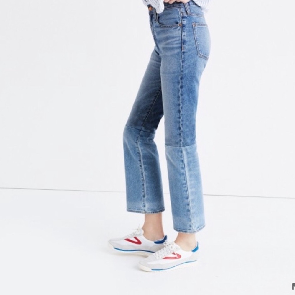 Madewell Retro Crop Bootcut Jeans: Two-Tone